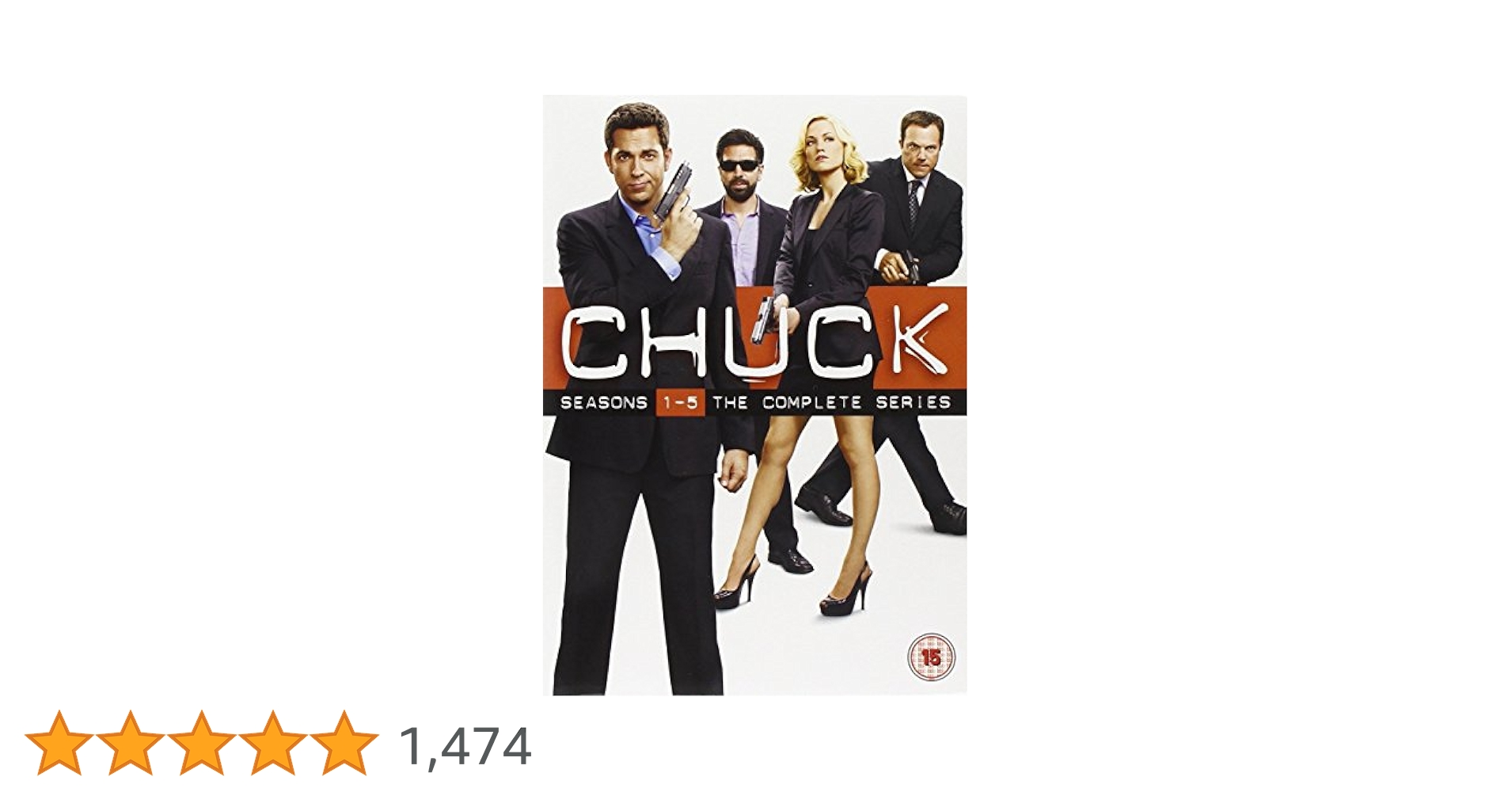 Amazon.co.jp: Chuck - Season 1-5 Complete [DVD] [2012] : DVD